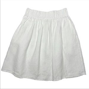 Linen Handmade Studio Julie Linen Mini A-Lined Flare Skirt